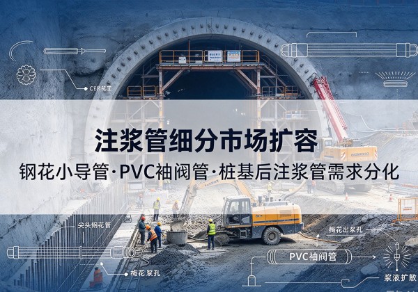 六合注浆管细分市场扩容，隧道钢花小导管、PVC 袖阀管、桩基后注浆管需求分化